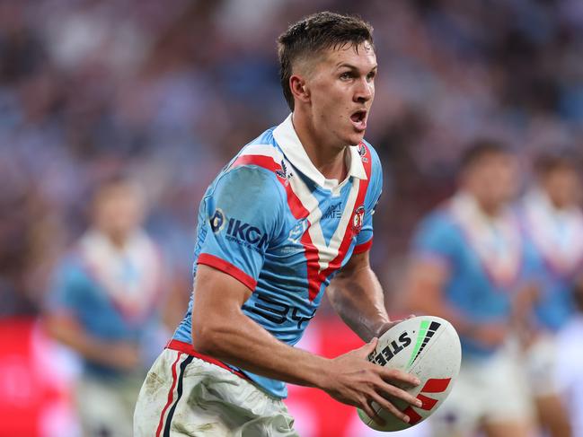 Hugo Savala’s manager has raised the prospect of rookie halfback being loaned to a rival club if Daly Cherry-Evans signs with the Roosters. Picture: Getty Images