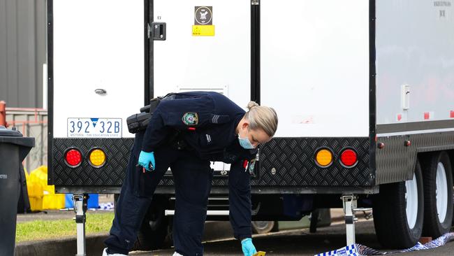 A 32-year-old man was arrested at the scene and taken to Burwood Police Station, where inquiries continue. Photo: NewsWire/ Gaye Gerard
