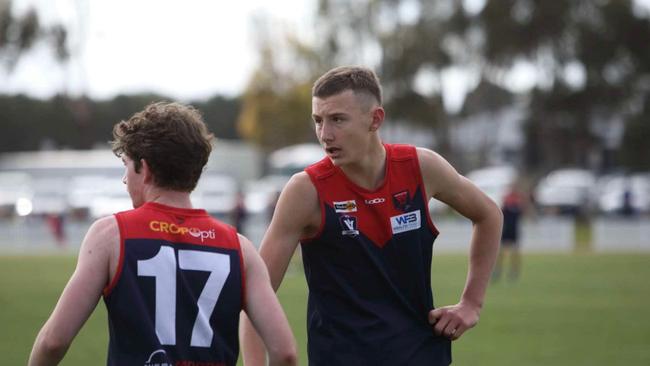Chase Whelan playing seniors this season. Picture: Kate Wardlaw.