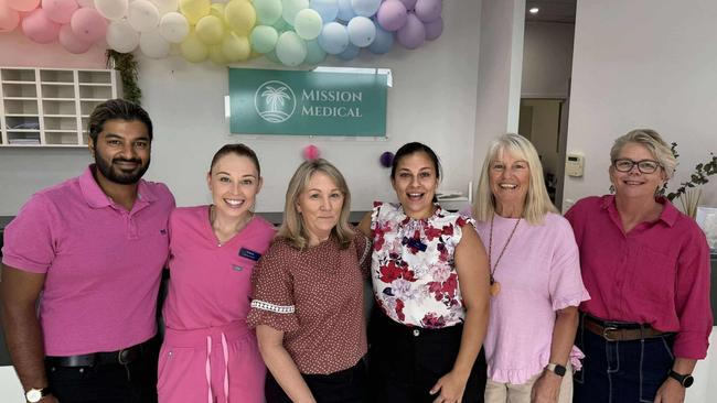 The team at Mission Medical (from left) Dr Daniel Bakhsh, Emma Bakhsh, Dr Kim Favier, Nikki Bocca, Debbie Boyd and Rachel Smith.