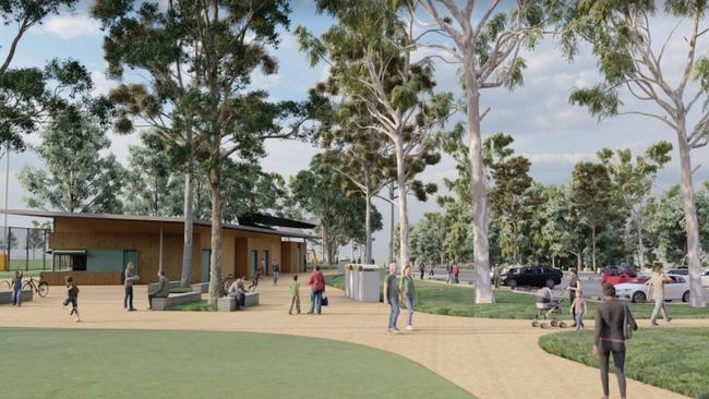 An artist impression for Samantha Riley Drive Reserve at Kellyville.