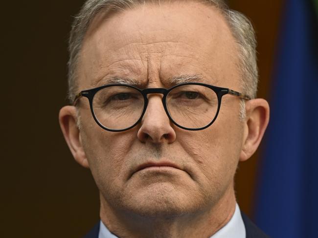 CANBERRA, AUSTRALIA - NewsWire Photos September 02, 2022: Prime Minister of Australia Albanese holds a press conference after the Jobs and Skills Summit at Parliament House in Canberra. Picture: NCA NewsWire / Martin Ollman