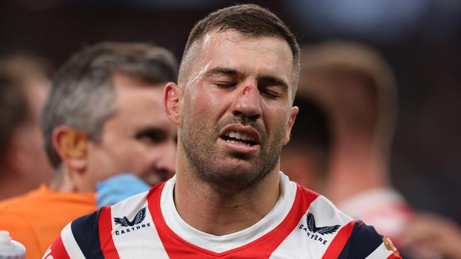 James Tedesco is one of two big ins for the Roosters as they look to bounce back from last week’s loss in Melbourne. Picture: Mark Kolbe / Getty Images