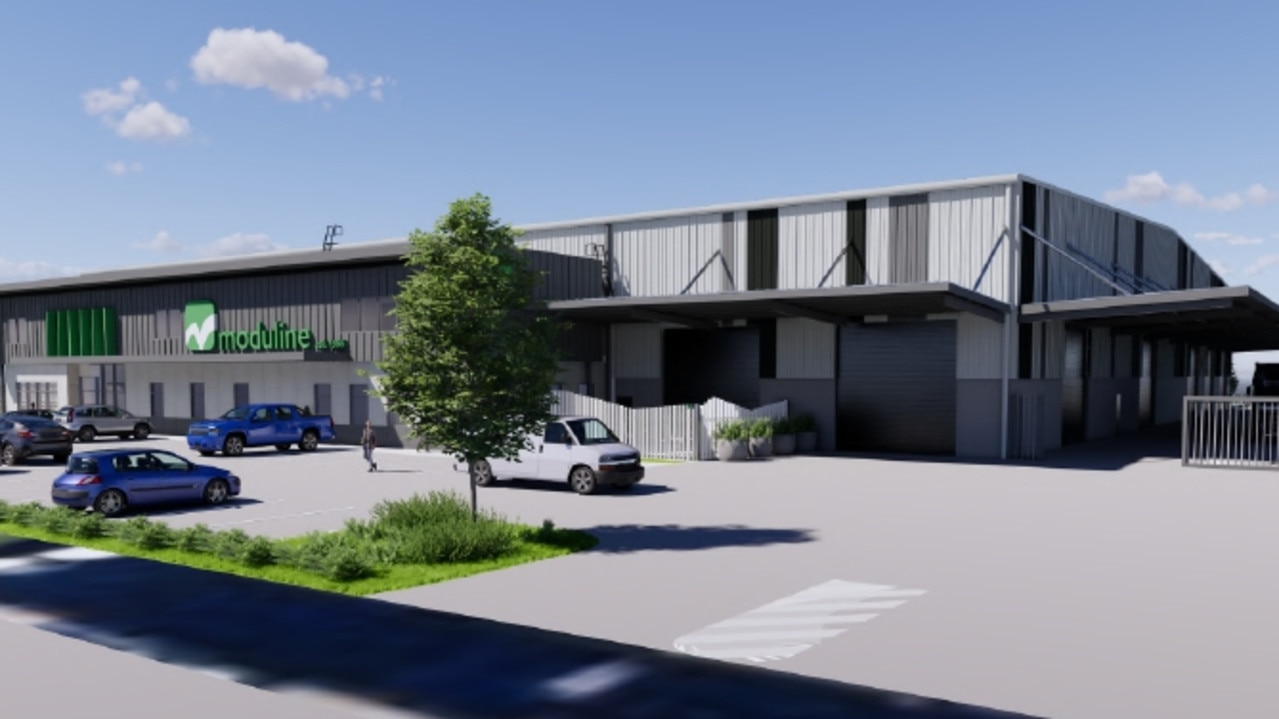 Facing Herbert Street, the Bruce Highway. A concept photo for North Queensland custom kitchen and cabinet manufacturer Moduline’s proposed new factory expansion in Ingham. Image: Supplied