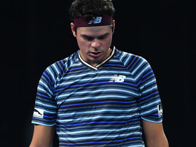 Milos Raonic had no answers to the young Aussie’s tenacity.