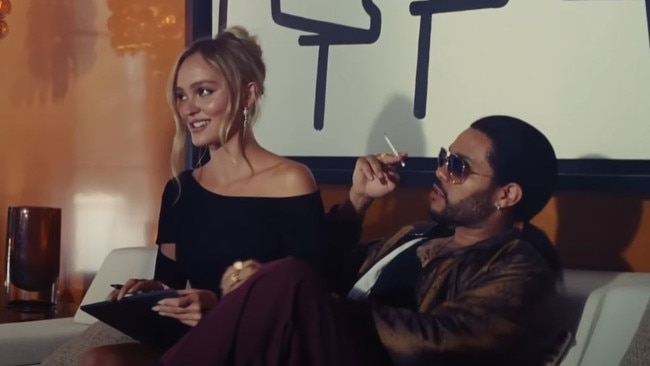 Idol stars Lily-Rose Depp and The Weeknd. Picture: HBO/YouTube