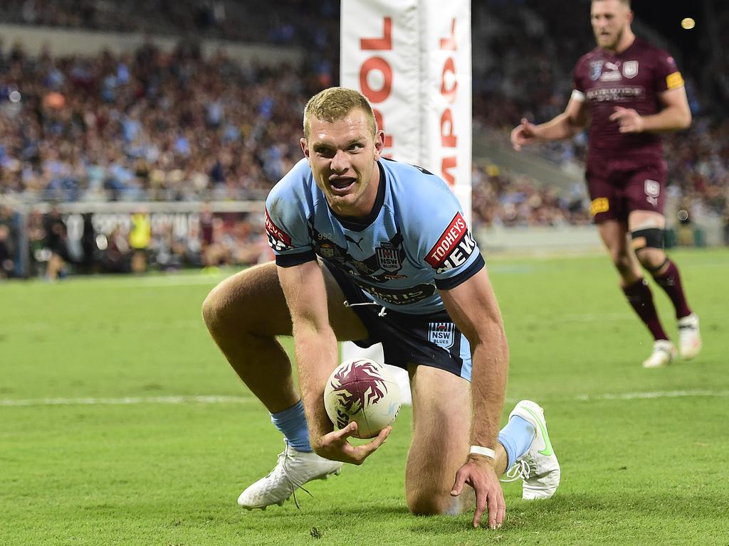 Tom Trbojevic returned from injury in and top speed for the Blues. Picture: Ian Hitchcock/Getty Images