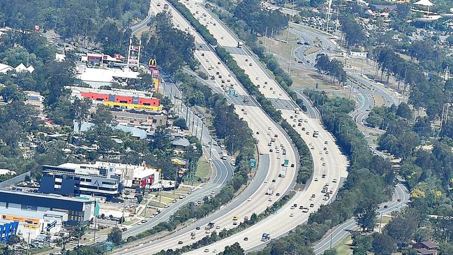 An aerial photo of the M1. Picture: Nigel Hallett