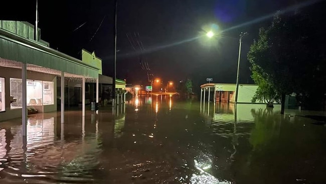 Killarney, on the Queensland border, was inundated by floodwater on Thursday night. Picture: Killarney Art Gallery