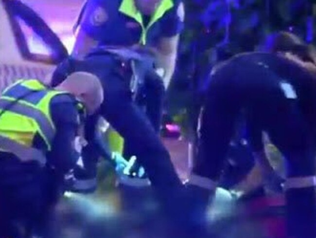 The scene of the crime on March 18, 2016. Picture: Channel 7