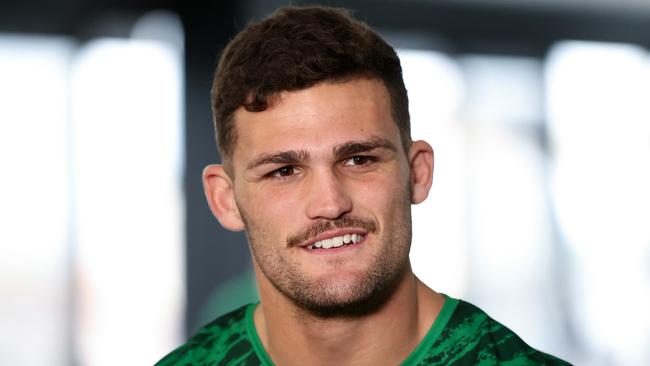 Nathan Cleary insists the Panthers players aren’t “arrogant”. Picture: Brendon Thorne/Getty Images