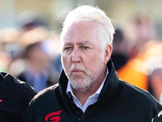 LAUNCESTON, AUSTRALIA - AUGUST 18: (L-R) Mark Skaife and Shane Howard during the Ned Whisky Tasmania Supersprint, part of the 2024 Supercars Championship Series at Symmons Plains Raceway, on August 18, 2024 in Launceston, Australia. (Photo by Daniel Kalisz/Getty Images)