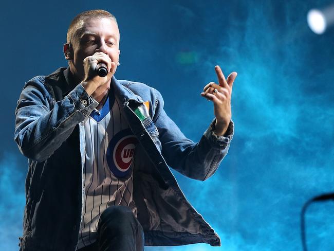 Macklemore is rocketing back up the charts with Same Love. Picture: Fiona Goodall / Getty.