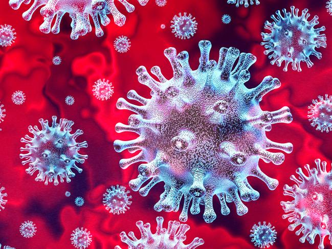 coronavirus outbreak and background red flu