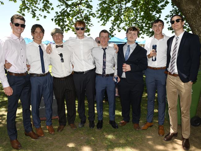 Apiam Bendigo Cup was held at Bendigo Racecourse, Bendigo, Victoria, on Wednesday, October 30th, 2024. Pictured enjoying the horse racing carnival are North Bendigo football club. Picture: Andrew Batsch