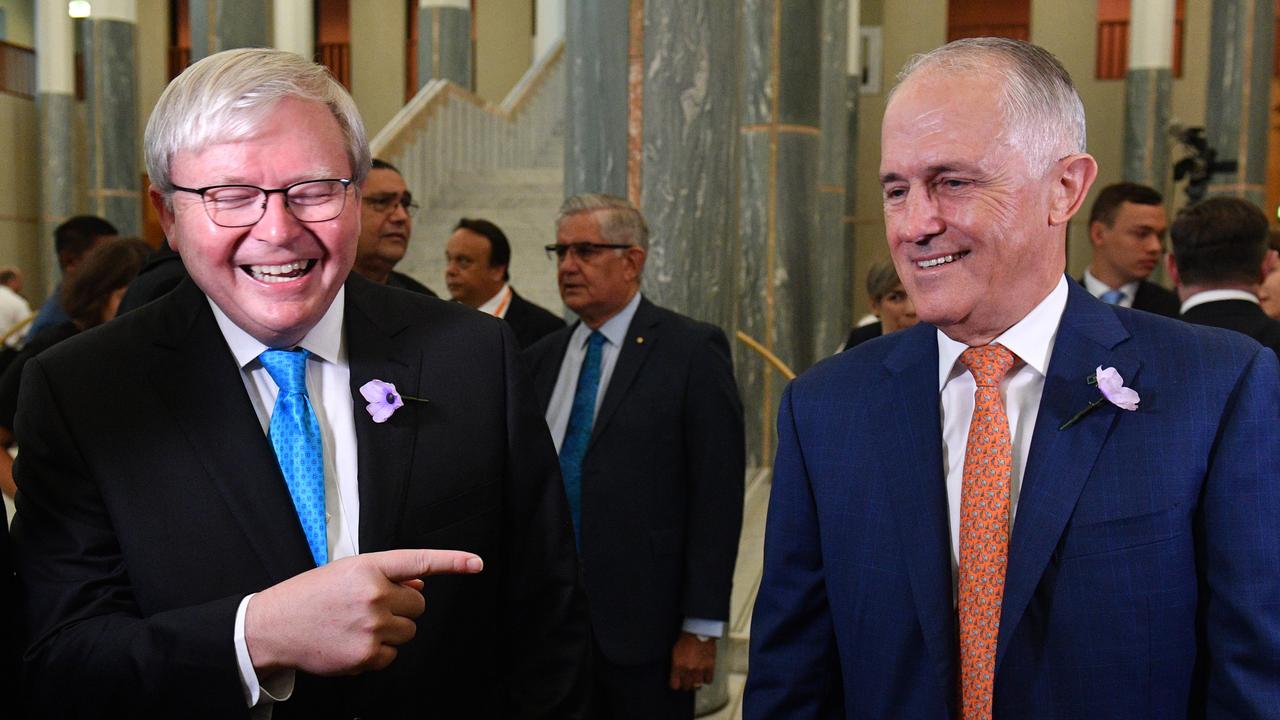 The former PMs have become ‘frenemies’. Picture: Mick Tsikas/AAP