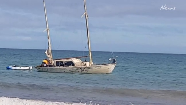 Stranded North Haven yacht afloat