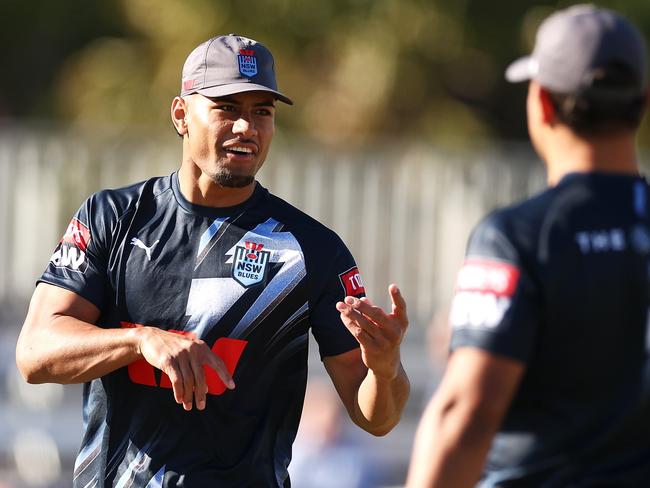 Stephen Crichton at a recent training session for the Blues. Picture: Mark Kolbe