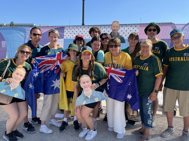 Ellie Cole's family have travelled to Paris to cheer her on at her debut Olympics. Picture: Erin Smith