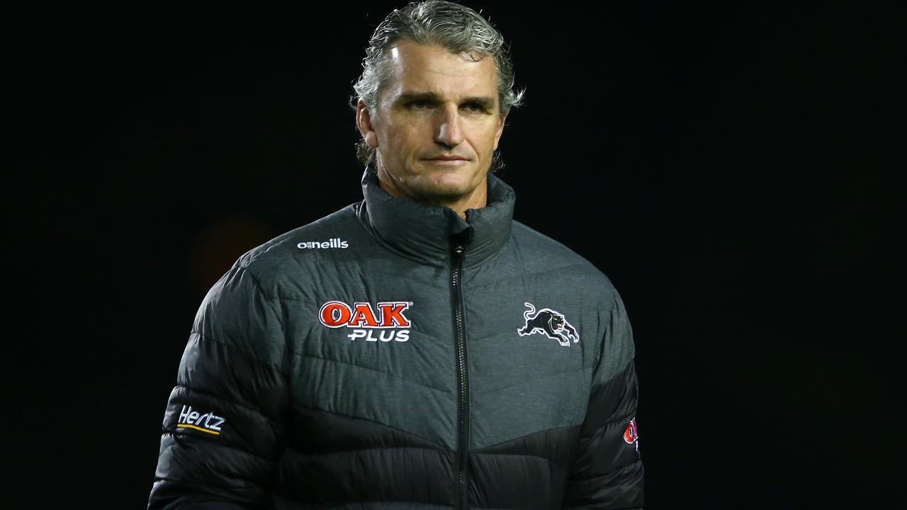 Panthers head coach Ivan Cleary looks on