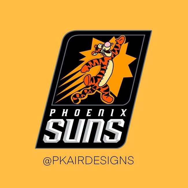 Phoenix Suns v Tigger. Picture: pkairdesigns/Instagram