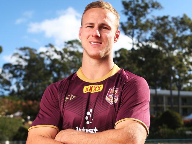 Maroons player Daly Cherry-Evans poses for a photo during a Queensland Maroons media opportunity at Sanctuary Cove resort on the Gold Coast, July 4, 2018. (AAP Image/Jono Searle) NO ARCHIVING