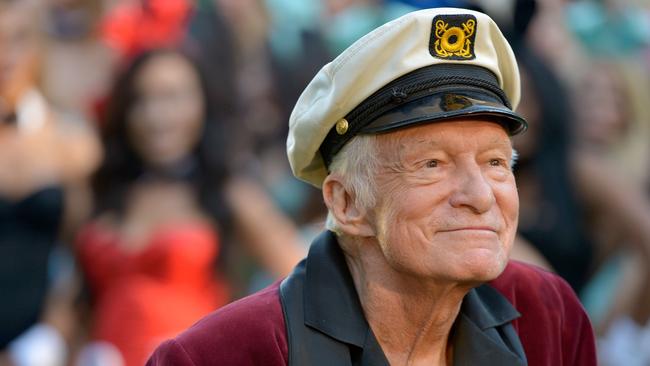 The former girlfriends of Hef said he lived like a hoarder in his bedroom. Picture: Getty Images.