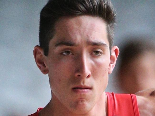 Jacob Weitering takes part in testing during the 2015 AFL Draft Combine at Etihad Stadium on Saturday, October 10, 2014, in Docklands, Australia. Picture: Hamish Blair