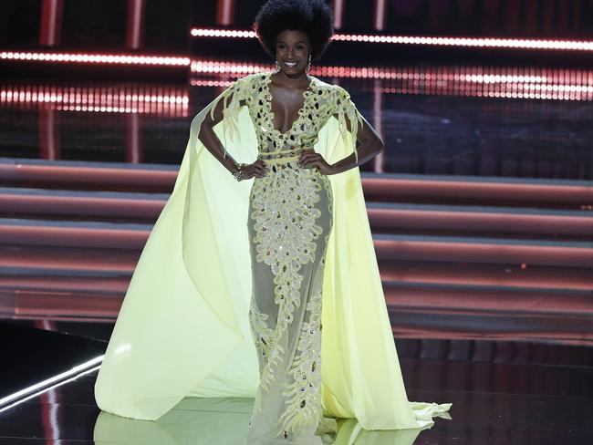 Miss Jamaica Davina Bennett competes at the Miss Universe pageant. Picture: AP