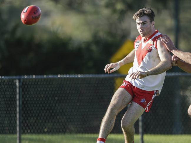 MPNFL Division 2: Karingal v Red Hill. Nathan McDonald (Karingal). Picture: Valeriu Campan