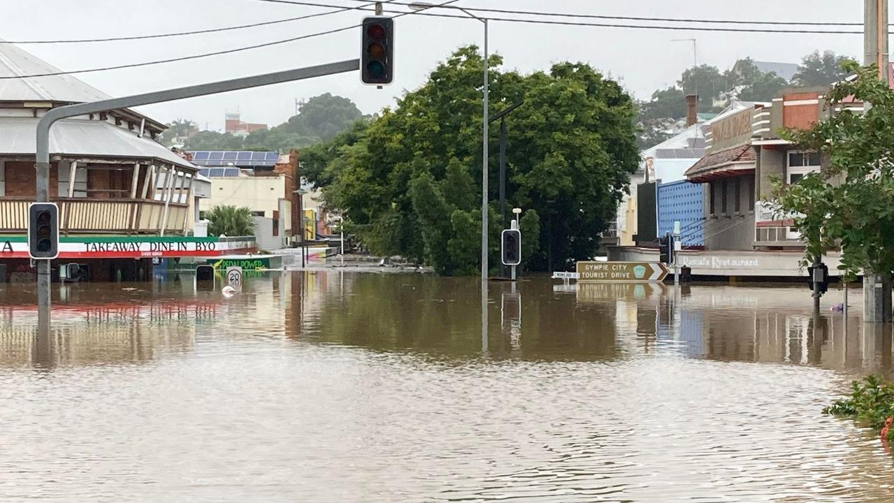 Gympie flood, Mary St, February 26. 2022