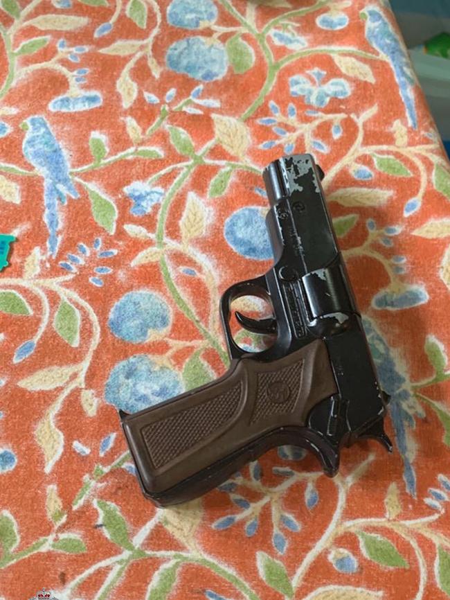 The replica firearm found by police. Picture: NSW Police