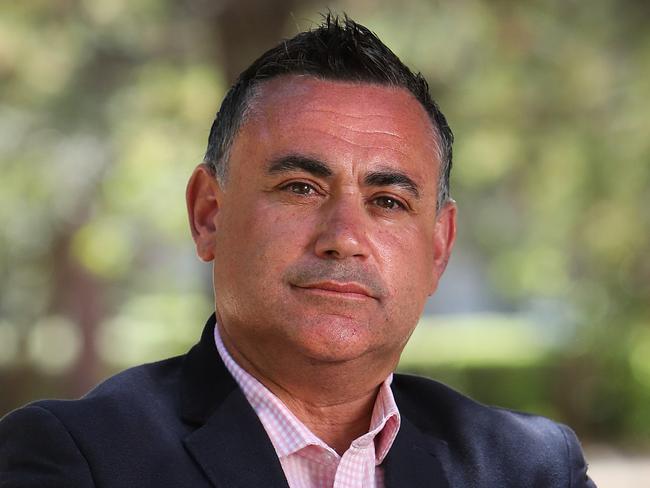 Daily Telegraph special - Deputy Premier of NSW John Barilaro at a park in Canberra. Picture Kym Smith