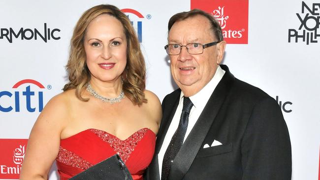 NEW YORK, NY - SEPTEMBER 20: Gala Co-Chair Harold Mitchell AC (R) and Nadia Taylor (L) attend the New York Philharmonic's Opening Gala: New York, Meet Jaap at David Geffen Hall on September 20, 2018 in New York City. (Photo by Mike Coppola/Getty Images for the New York Philharmonic)