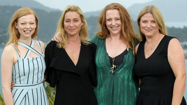 Sarah Snook, Asher Keddie, Imogen Banks and Bruna Papandrea for Women in TV and Film on Hamilton Island.