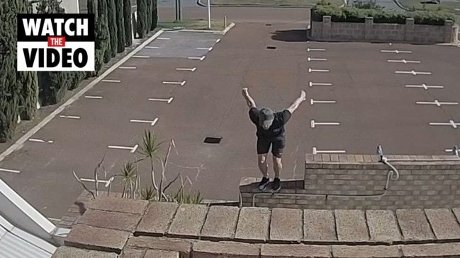 Search for man behind parkour fail