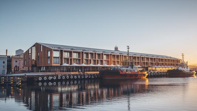 The MACq 01 Hotel on Hobart’s Macquarie Wharf.