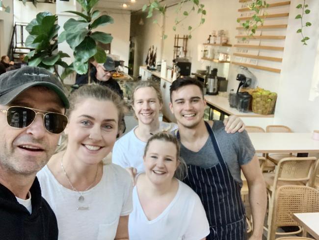 Hugh Jackman also stopped off at Crack Kitchen in Adelaide. Picture: Facebook