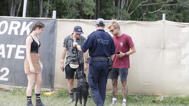 Police have continued a blitz at the Falls festival.