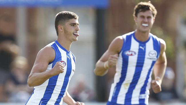 Harry Sheezel has North Melbourne fans excited. Picture: Daniel Pockett/AFL Photos