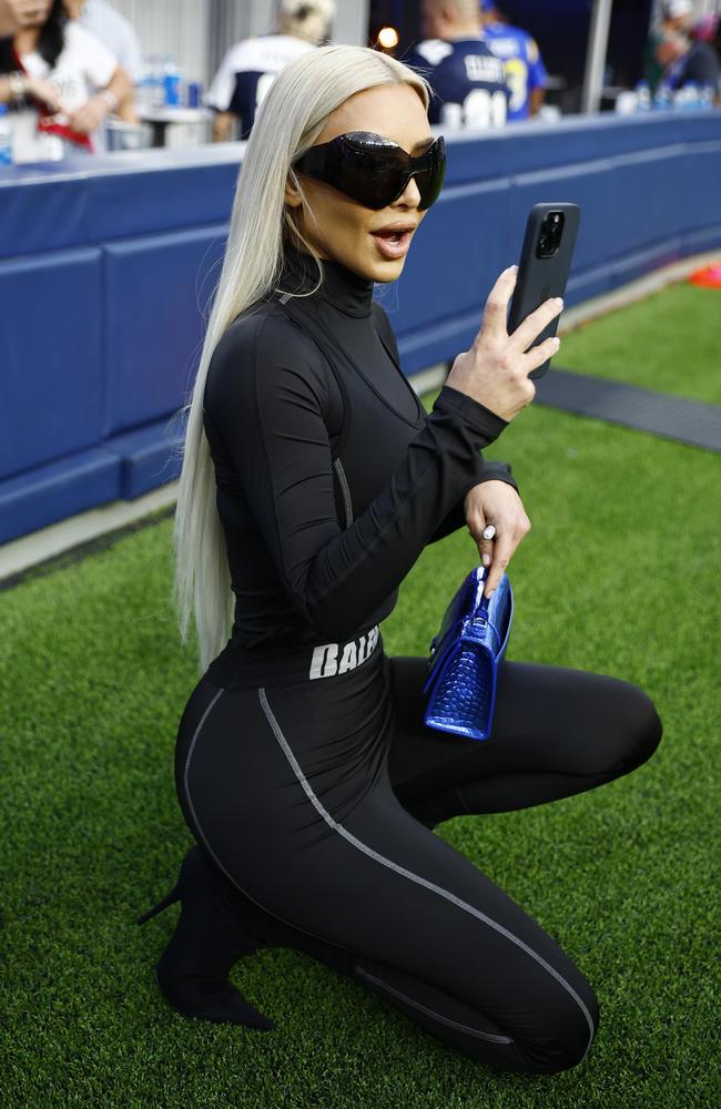 Kim Kardashian documented her day on Instagram. (Photo by Ronald Martinez/Getty Images)