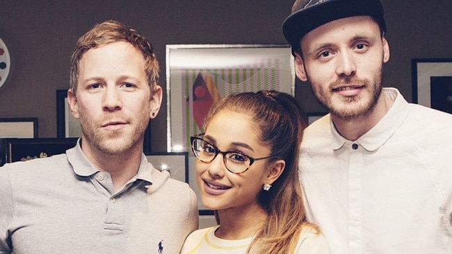 Joshua Fox with Ariana Grande.