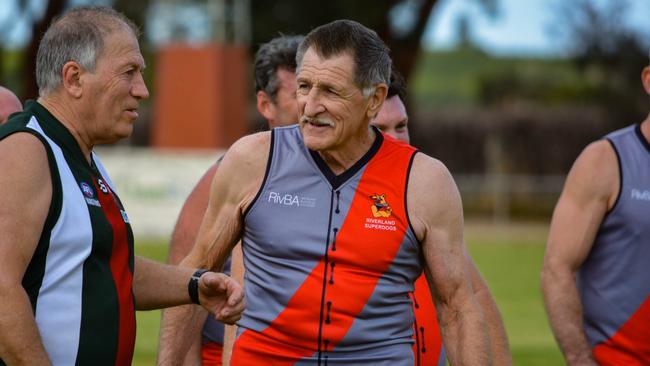 Rob Johnstone, 79, of the Riverland Superdogs will represent SA at the AFL Masters National Carnival in Adelaide, which begins Sunday. Picture: Supplied