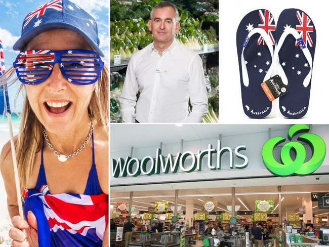 Woolworths to sell Australia day merchandise