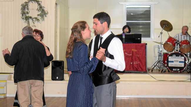 Cameron and Zoe Cormack at the Drillham Hall Mother's Day Dance, 2019. Picture: Kate McCormack