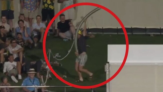 Beer snake at Adelaide Oval halts play in Australia v India Test