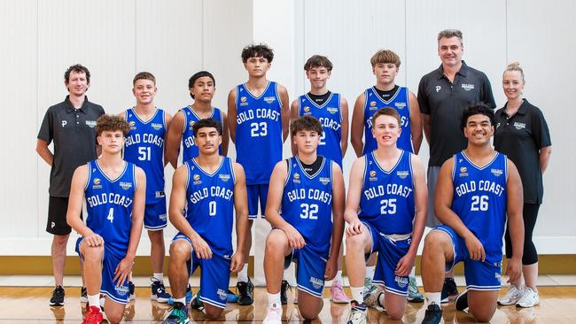 Gold Coast Rollers 2025 under-16 boys junior rep team. Picture: Catchnkissphotography