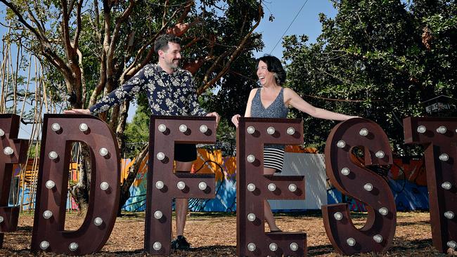 Darwin Festival's creative director Felix Preval, and CEO Emily Mann as the festival comes to a close.