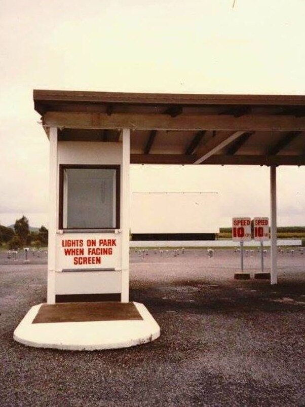 The Westline drive-in outdoor movie theatre near the Racecourse Mill. Picture: John Wilson Jr (son of the theatre’s original projectionist John Wilson) via Have you seen the Old Mackay