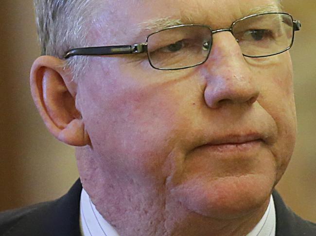 NEWS_Queensland LNP member Jeff Seeney pictured here during parliament sitting today 24/2/2016. Pictures: Jack Tran